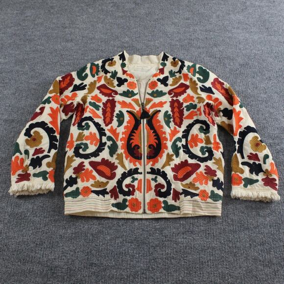 Maison Hotel Jacket Womens XS Kalpana Tutti Frutti Embroidered Boho Chic Paisley - Picture 4 of 14